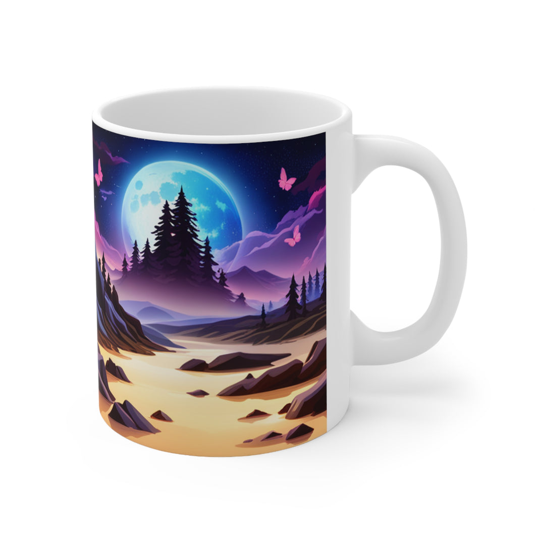 Lunar Moon Fantast Art #18 Ceramic Mug 11oz AI Generated