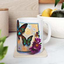 Load image into Gallery viewer, Colorful Monarch Butterflies #7 Mug 11oz mug AI-Generated Artwork
