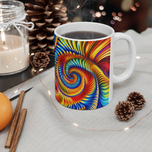 Load image into Gallery viewer, Tye Dye Swirls &amp; Ripples #11 Ceramic 11oz AI Decorative Mug
