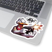 Load image into Gallery viewer, Funny Angry Stubborn Duck Vinyl Stickers, Laptop, Journal, Whimsical, Humor #2
