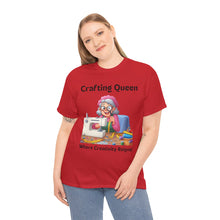 Load image into Gallery viewer, Crafting Queen: Where Creativity Reigns, Grandma Sewing Cotton Classic T-shirt
