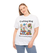 Load image into Gallery viewer, Crafting King: Where Creativity Reigns, Grandpa Sewing Cotton Classic T-shirt
