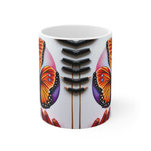 Load image into Gallery viewer, Colorful Monarch Butterflies #6 Mug 11oz mug AI-Generated Artwork
