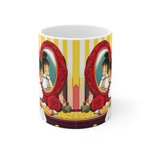 Load image into Gallery viewer, Playing Dress up Just Like Mommie #3 Mug 11oz mug AI-Generated Artwork
