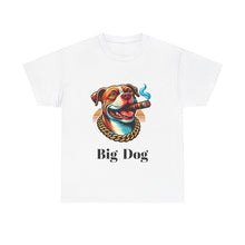 Load image into Gallery viewer, Big Dog Pitbull Shirt, The Dog Life Pitbull Cigar Gold Chain Unisex Crewneck T-Shirt
