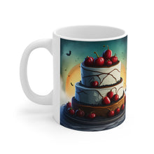 Load image into Gallery viewer, Happy Spooky Halloween Cake Celebration #16 Ceramic 11oz Mug AI-Generated Artwork
