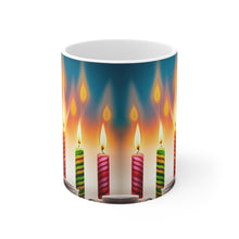 Load image into Gallery viewer, Happy Birthday Candles #11 Ceramic 11oz Mug AI-Generated Artwork
