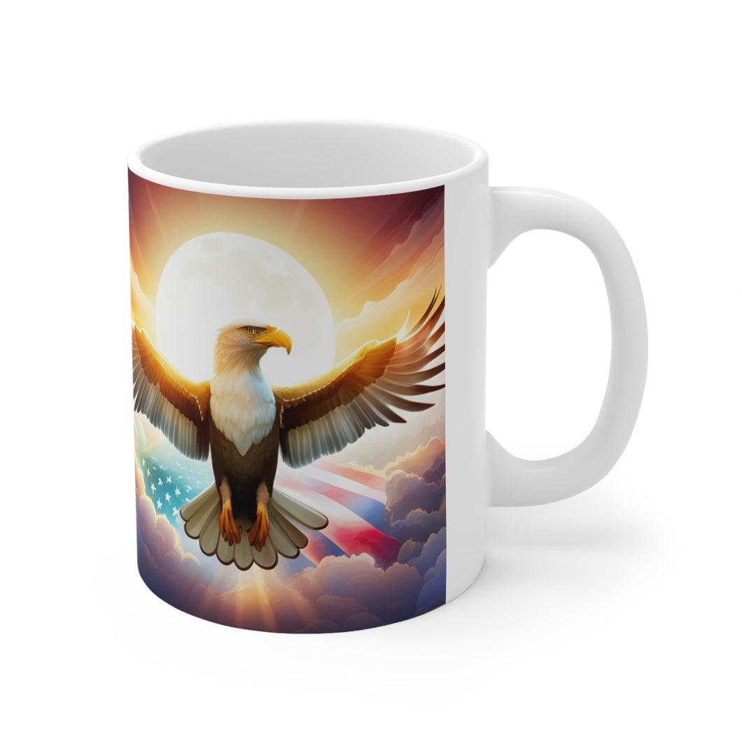 The United States of America USA Flag Eagle #2 Mug 11oz mug AI-Generated Artwork