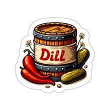 Load image into Gallery viewer, Hot Dill Pickle Barrel Vinyl Sticker, Foodie, Mouthwatering, Whimsical, Food #2
