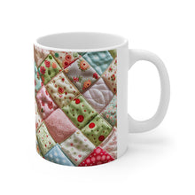 Load image into Gallery viewer, Old Fashion Quilted Pattern Mug 11oz mug AI-Generated Artwork
