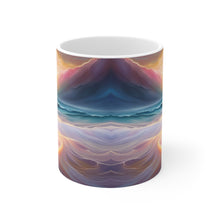 Load image into Gallery viewer, Pastel Sea-life Sunset #25 Ceramic Mug 11oz mug AI-Generated Artwork
