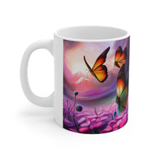 Load image into Gallery viewer, Colorful Monarch Butterflies #4 Mug 11oz mug AI-Generated Artwork
