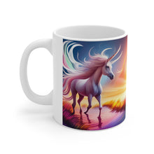 Load image into Gallery viewer, I Dream of Unicorns &amp; Butterflies Design #4 Ceramic 11oz Coffee Mug AI Generated Image
