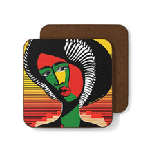 Load image into Gallery viewer, Colorful #26 Colors of Africa Hardboard Back AI-Enhanced Beverage Coasters
