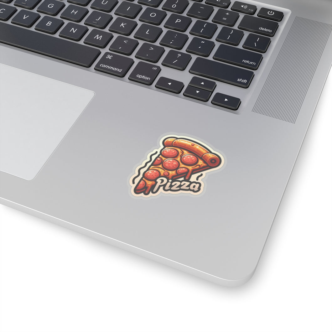 Pizza Slice Foodie Vinyl Stickers, Funny, Laptop, Water Bottle, Journal, #16