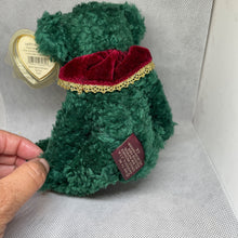 Load image into Gallery viewer, Ty Ty Attic Treasures - Laurel The Bear Plush Happy Holly-days Christmas Green Teddy 8.0&quot;
