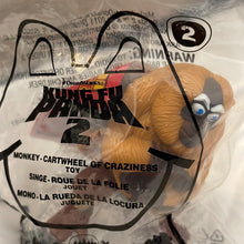 Load image into Gallery viewer, McDonald&#39;s 2011 Dreamworks Kung Fu Panda 2 Monkey Cartwheel of Craziness Toy #2
