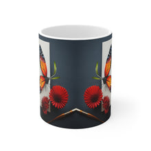 Load image into Gallery viewer, Colorful Monarch Butterflies #5 Mug 11oz mug AI-Generated Artwork
