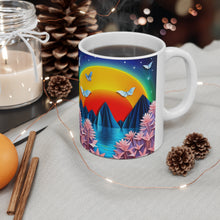 Load image into Gallery viewer, Origami butterflies 1 Mug 11oz mug AI-Generated Artwork
