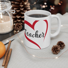 Load image into Gallery viewer, From the Heart TEACHER Game Ceramic Mug 11oz
