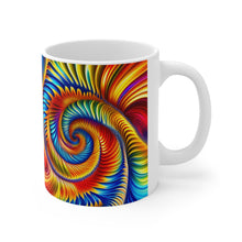 Load image into Gallery viewer, Tye Dye Swirls &amp; Ripples #11 Ceramic 11oz AI Decorative Mug
