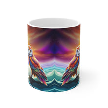 Load image into Gallery viewer, Beautiful Owl Standing in a Sea of Colors #10 Mug 11oz mug AI-Generated Artwork
