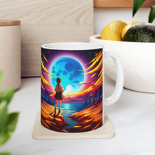 Load image into Gallery viewer, Lunar Moon Anime Fantasy Art #14 Ceramic Mug 11oz AI Generated Artwork
