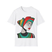 Load image into Gallery viewer, Color of Africa Queen Mother #9 Unisex Softstyle Short Sleeve Cotton Crewneck T-Shirt
