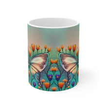Load image into Gallery viewer, June Opal Birth Month Colors Fairies &amp; Butterflies #2 Mug 11oz mug AI-Generated Artwork
