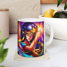 Load image into Gallery viewer, Mardi Gras Mask Ribbon #2 Mug  AI-Generated Artwork 11oz mug
