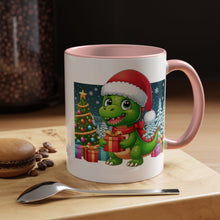 Load image into Gallery viewer, Mug Dinosaur Christmas Wonderland Santa Hat Holiday Coffee Cup 11, 15oz
