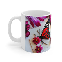 Load image into Gallery viewer, Colorful Monarch Butterflies #8 Mug 11oz mug AI-Generated Artwork
