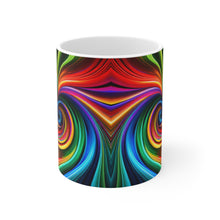 Load image into Gallery viewer, Bright Rainbow Swirls in Motion #6 Mug 11oz mug AI-Generated Artwork
