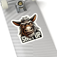 Load image into Gallery viewer, Funny Angry Stubborn Mule Shut-up Vinyl Stickers, Laptop, Whimsical, Humor #7
