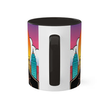 Load image into Gallery viewer, Colors of Africa Pop Art Black Colorful #25 AI 11oz Black Accent Coffee Mug
