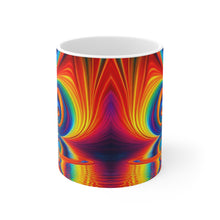 Load image into Gallery viewer, Tye Dye Swirls &amp; Ripples #8 Ceramic 11oz AI Decorative Mug
