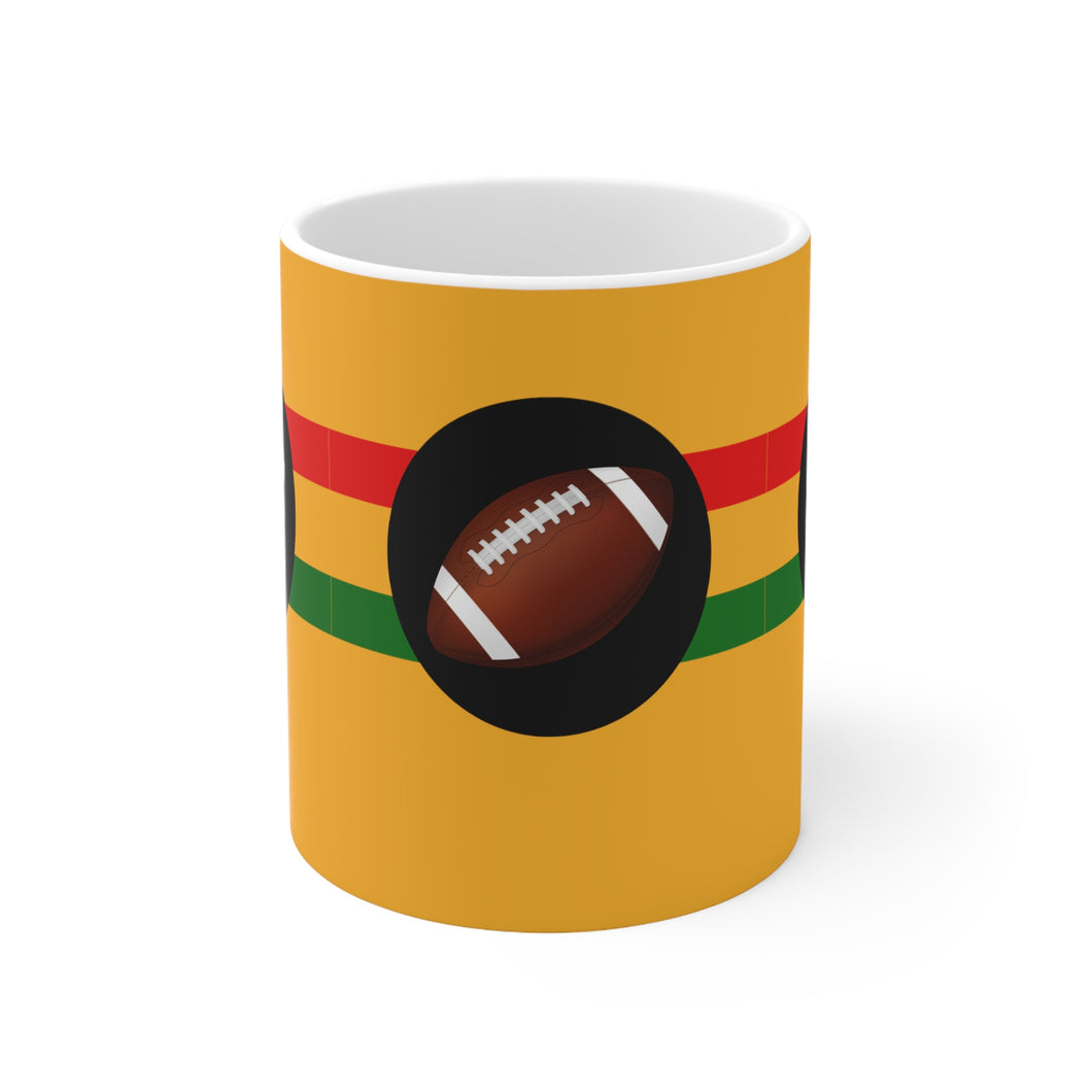 Sports Game No Word Football 11oz Ceramic Beverage Mug Decorative Art