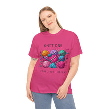 Load image into Gallery viewer, Knit One, Pearl 2, Repeat Knitting Yarn Balls T-Shirt 100% Cotton
