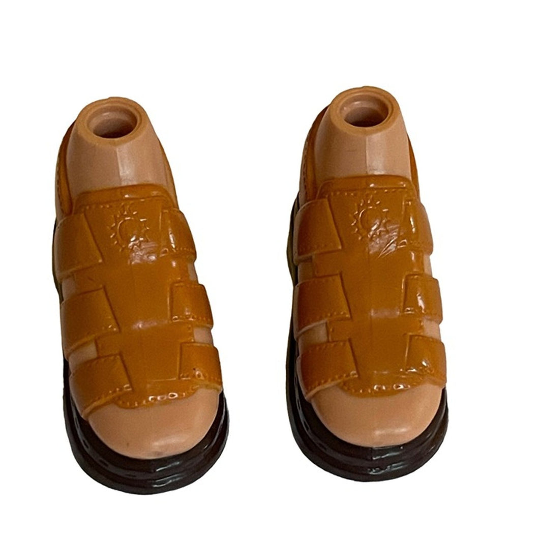 Bratz Boyz Footwear Rust Tan Platform Straps Sandal Shoes