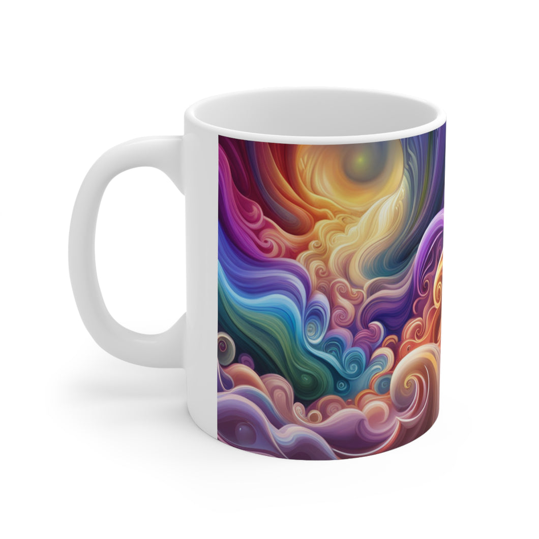 Fusion of Bright Pastel Colors #5 Mug 11oz mug AI-Generated Artwork
