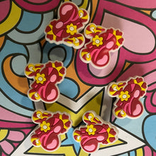 Load image into Gallery viewer, Heart Floral - Sunglasses Retro 70s Boho Wish for Peace Groovy Hippie Shoe Charm
