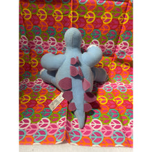 Load image into Gallery viewer, 2005 Fisher Price Light Blue Dinosaur  Plush Stuffed Animal
