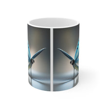 Load image into Gallery viewer, March Aquamarine Birth Month Colors Fairies &amp; Butterflies #1 Mug 11oz mug AI-Generated Artwork
