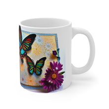 Load image into Gallery viewer, Colorful Monarch Butterflies #7 Mug 11oz mug AI-Generated Artwork
