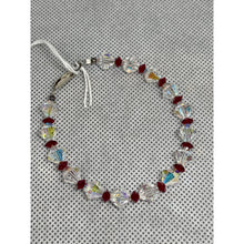 Load image into Gallery viewer, Crystal AB and Red - Handcrafted Austrian Crystal Beads Bracelet Jewelry
