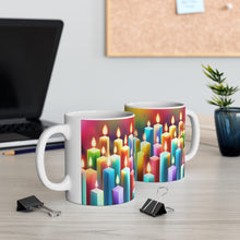 Load image into Gallery viewer, Happy Birthday Candles #5 Ceramic 11oz Mug AI-Generated Artwork
