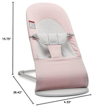 Load image into Gallery viewer, BabyBjörn Bouncer Balance Soft, Woven/Jersey, Light Pink/Grey | 2-in-1 Adjustable Baby Bouncer Seat and Toddler Chair, Newborn to Toddler (8-29 lbs), 4 Positions, Lightweight &amp; Portable
