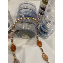 Load image into Gallery viewer, Fire Agate Stones &amp; Crystals - Handcrafted Crystal Beaded 19.5" Necklace
