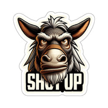 Load image into Gallery viewer, Funny Angry Stubborn Mule Shut-up Vinyl Stickers, Laptop, Whimsical, Humor #7
