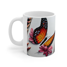 Load image into Gallery viewer, January Birth Month Colors Fairies &amp; Butterflies #1 Mug 11oz mug AI-Generated Artwork
